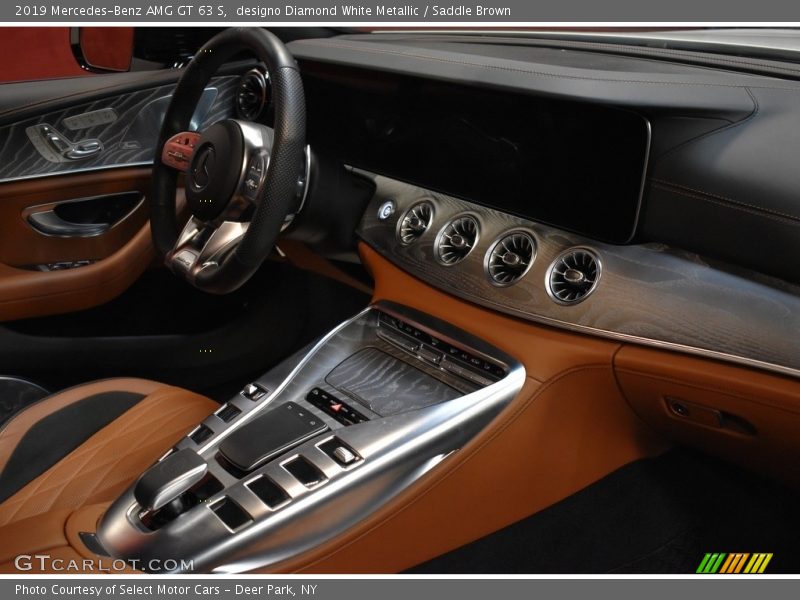 designo Diamond White Metallic / Saddle Brown 2019 Mercedes-Benz AMG GT 63 S