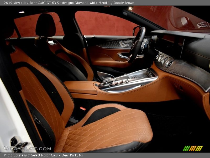 designo Diamond White Metallic / Saddle Brown 2019 Mercedes-Benz AMG GT 63 S