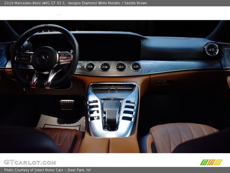 designo Diamond White Metallic / Saddle Brown 2019 Mercedes-Benz AMG GT 63 S