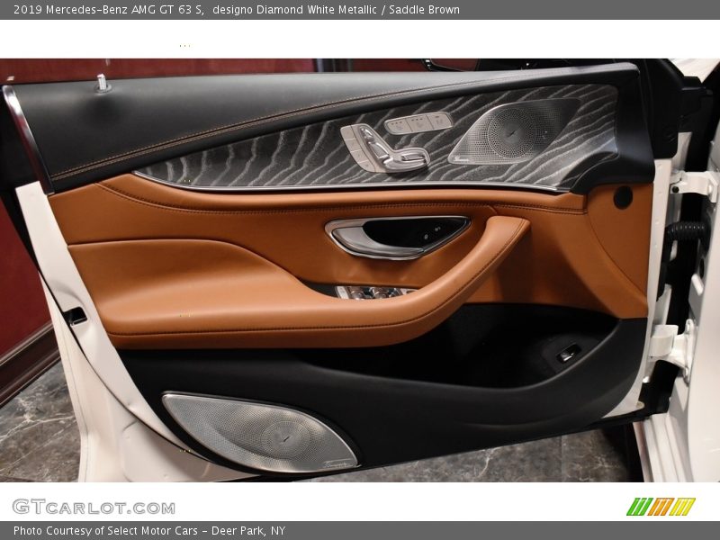 designo Diamond White Metallic / Saddle Brown 2019 Mercedes-Benz AMG GT 63 S