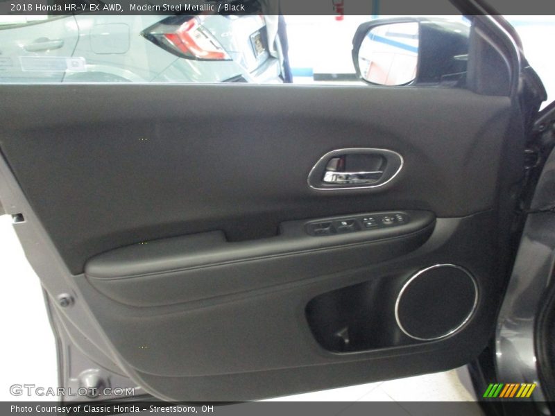 Modern Steel Metallic / Black 2018 Honda HR-V EX AWD