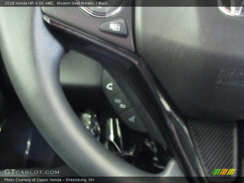 Modern Steel Metallic / Black 2018 Honda HR-V EX AWD