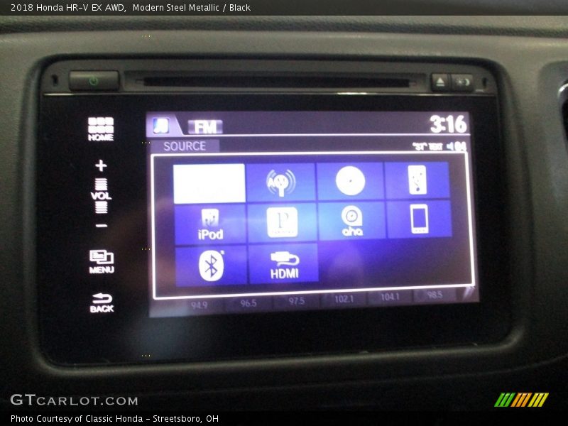 Modern Steel Metallic / Black 2018 Honda HR-V EX AWD