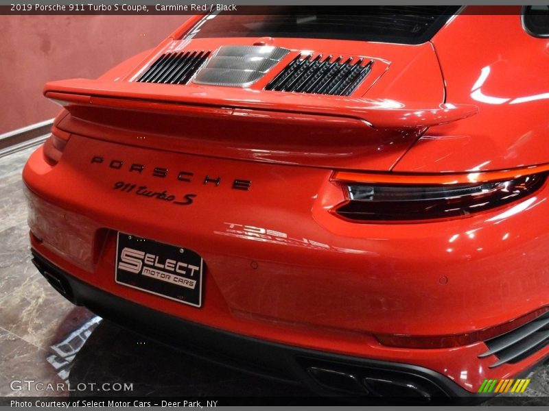 Carmine Red / Black 2019 Porsche 911 Turbo S Coupe
