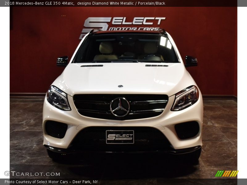 designo Diamond White Metallic / Porcelain/Black 2018 Mercedes-Benz GLE 350 4Matic