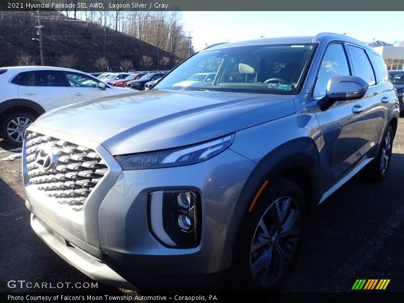 Lagoon Silver / Gray 2021 Hyundai Palisade SEL AWD