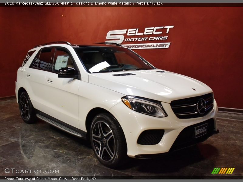 designo Diamond White Metallic / Porcelain/Black 2018 Mercedes-Benz GLE 350 4Matic