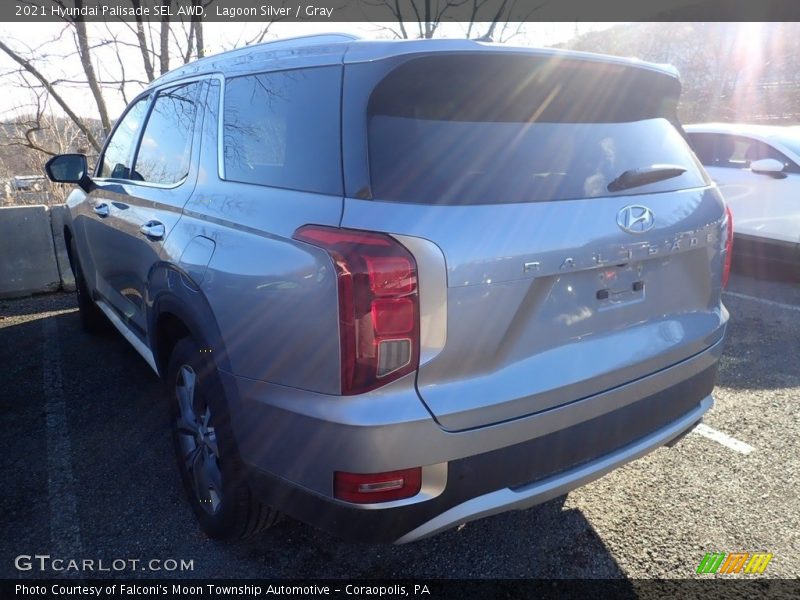 Lagoon Silver / Gray 2021 Hyundai Palisade SEL AWD