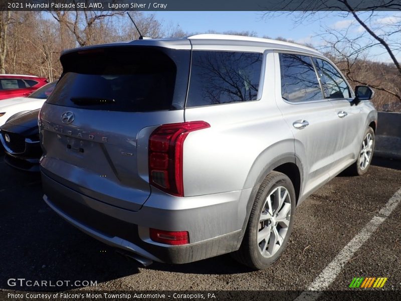 Lagoon Silver / Gray 2021 Hyundai Palisade SEL AWD