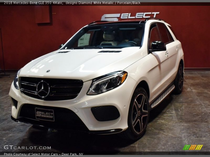 designo Diamond White Metallic / Porcelain/Black 2018 Mercedes-Benz GLE 350 4Matic