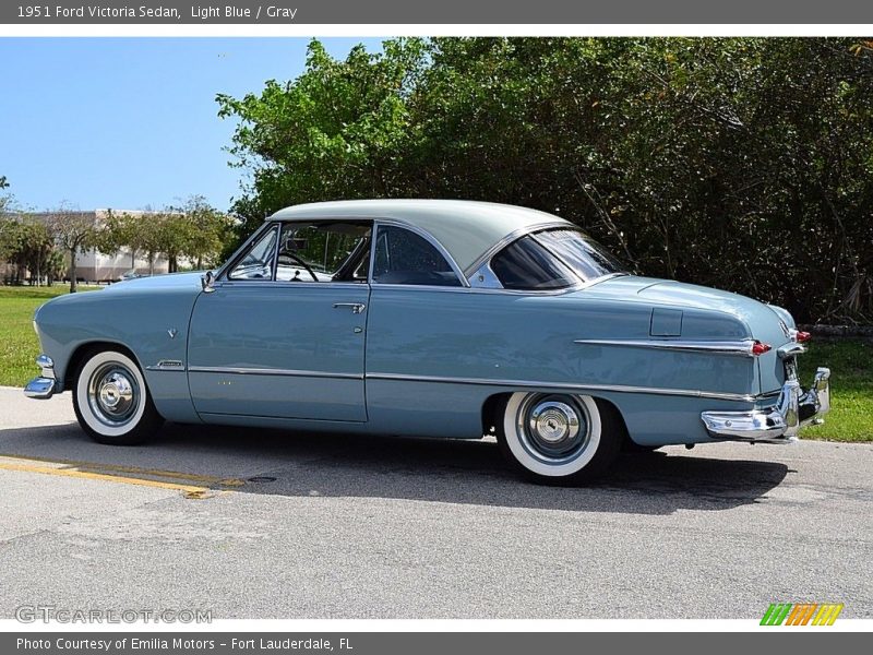 Light Blue / Gray 1951 Ford Victoria Sedan