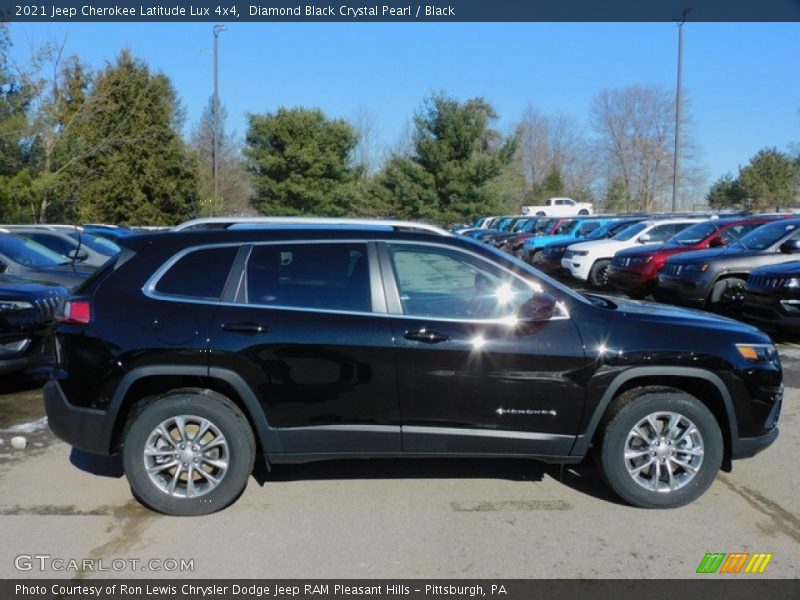 Diamond Black Crystal Pearl / Black 2021 Jeep Cherokee Latitude Lux 4x4