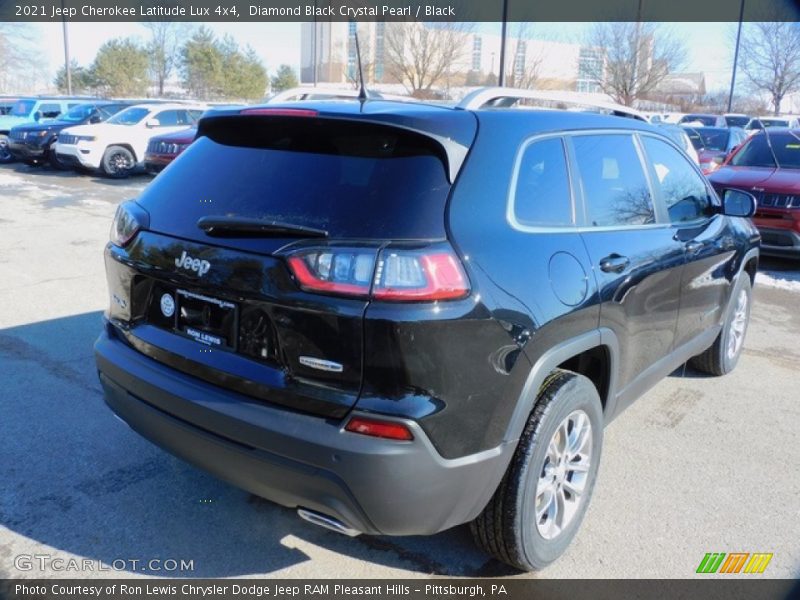 Diamond Black Crystal Pearl / Black 2021 Jeep Cherokee Latitude Lux 4x4