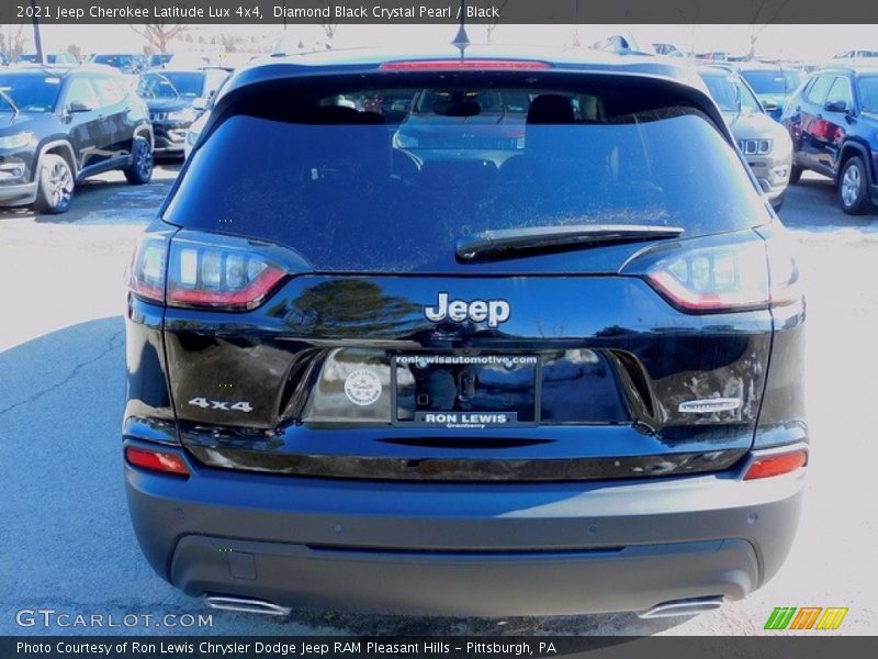 Diamond Black Crystal Pearl / Black 2021 Jeep Cherokee Latitude Lux 4x4