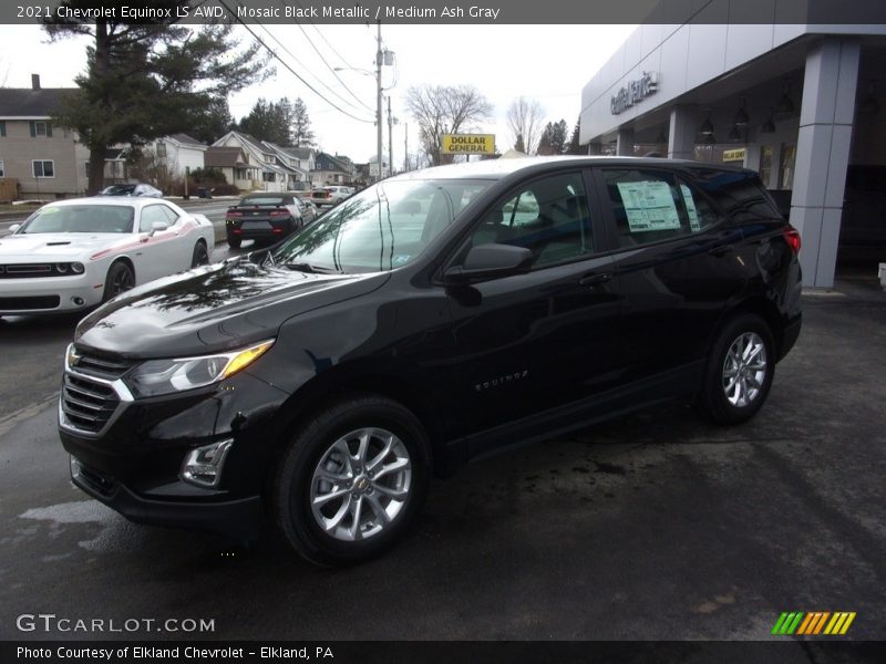 Mosaic Black Metallic / Medium Ash Gray 2021 Chevrolet Equinox LS AWD
