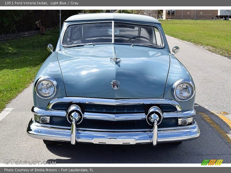 Light Blue / Gray 1951 Ford Victoria Sedan