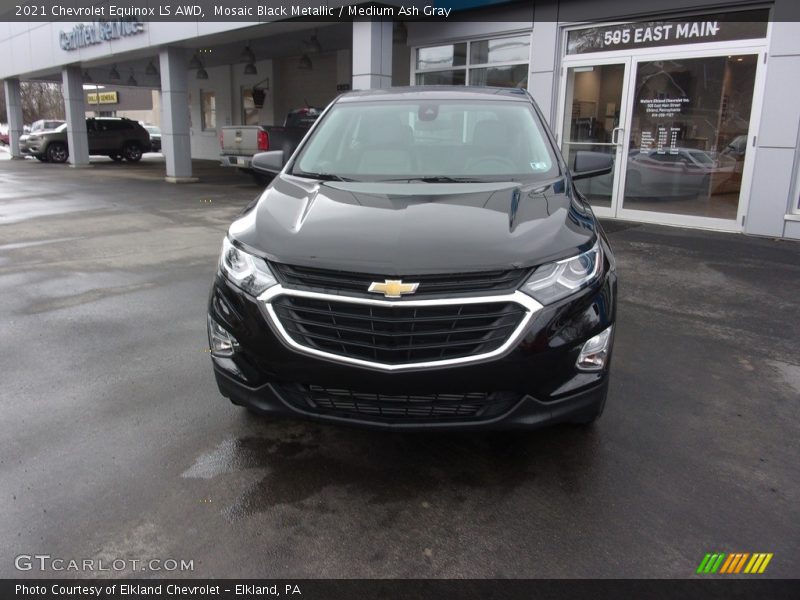 Mosaic Black Metallic / Medium Ash Gray 2021 Chevrolet Equinox LS AWD