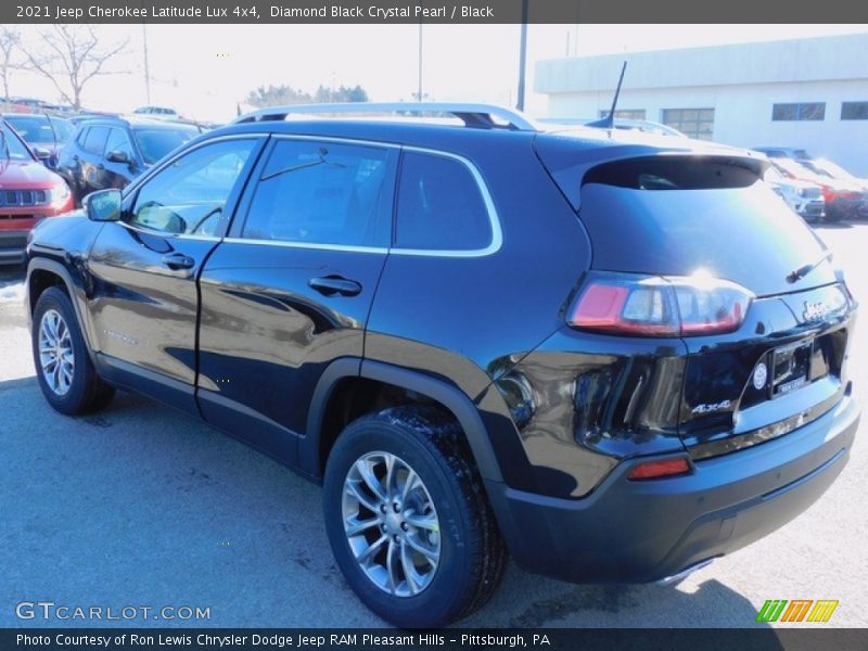 Diamond Black Crystal Pearl / Black 2021 Jeep Cherokee Latitude Lux 4x4