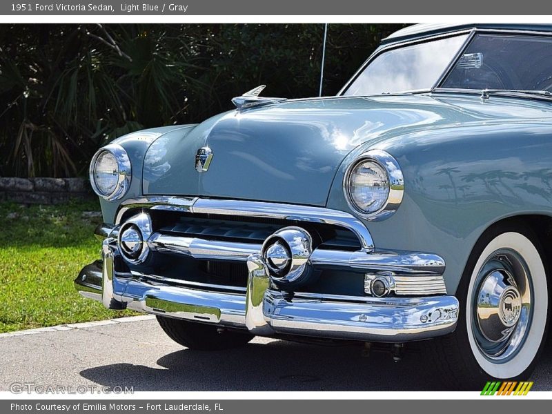 Light Blue / Gray 1951 Ford Victoria Sedan