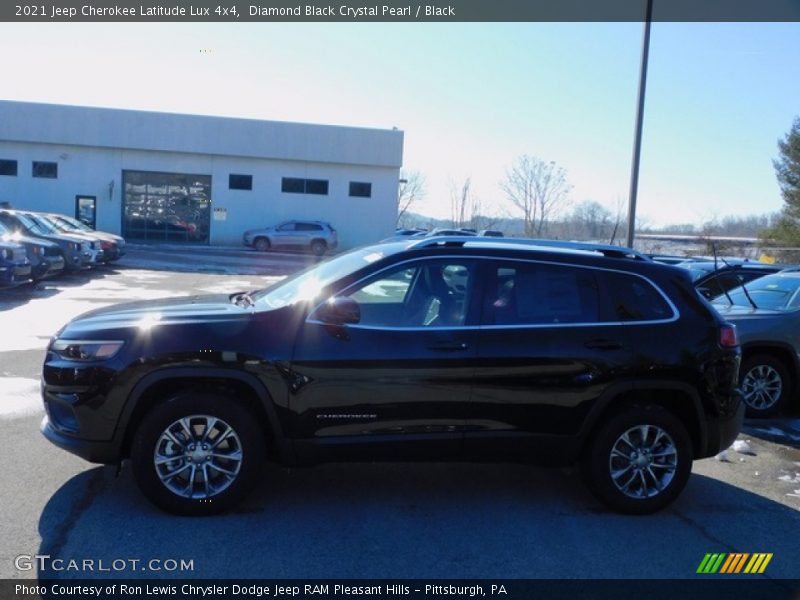 Diamond Black Crystal Pearl / Black 2021 Jeep Cherokee Latitude Lux 4x4