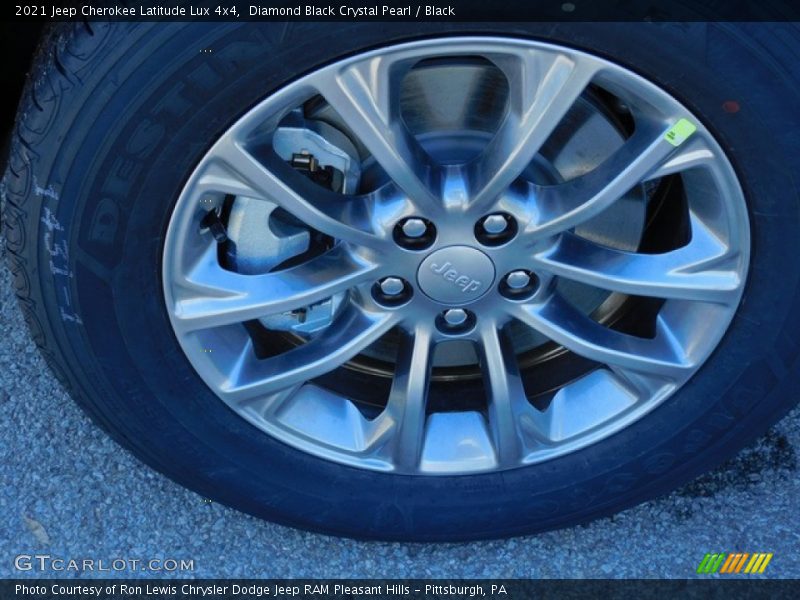 Diamond Black Crystal Pearl / Black 2021 Jeep Cherokee Latitude Lux 4x4