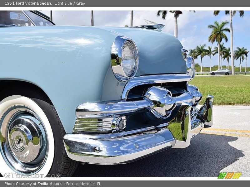 Light Blue / Gray 1951 Ford Victoria Sedan