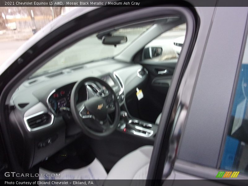Mosaic Black Metallic / Medium Ash Gray 2021 Chevrolet Equinox LS AWD