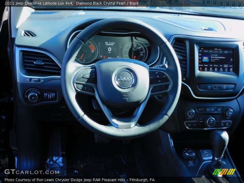 Diamond Black Crystal Pearl / Black 2021 Jeep Cherokee Latitude Lux 4x4