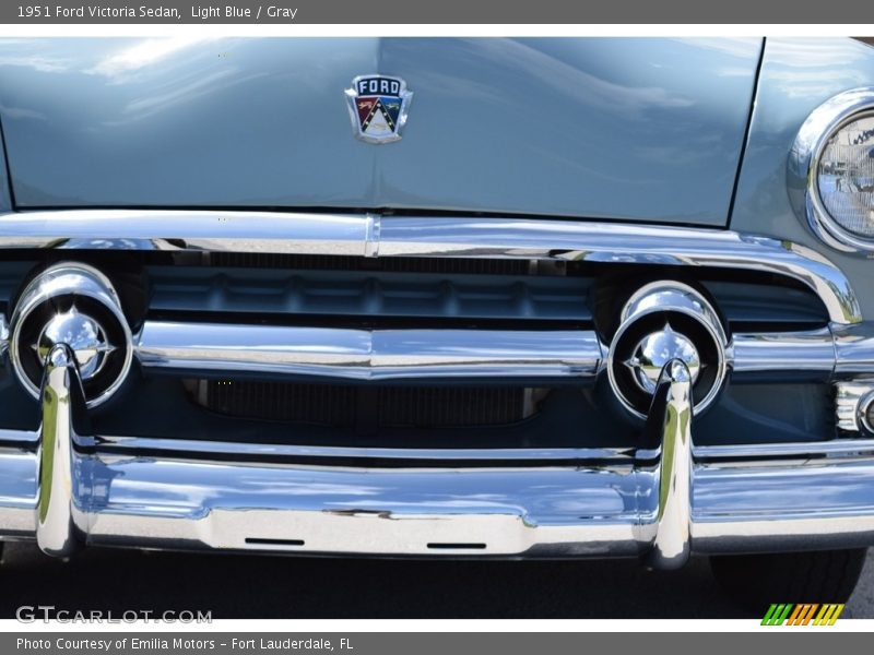 Light Blue / Gray 1951 Ford Victoria Sedan