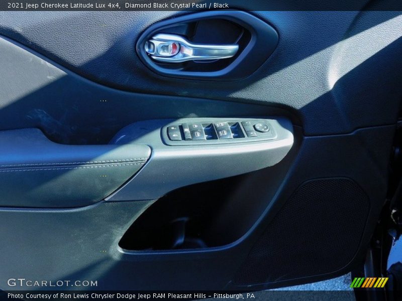 Diamond Black Crystal Pearl / Black 2021 Jeep Cherokee Latitude Lux 4x4