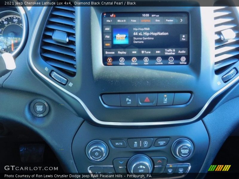 Diamond Black Crystal Pearl / Black 2021 Jeep Cherokee Latitude Lux 4x4