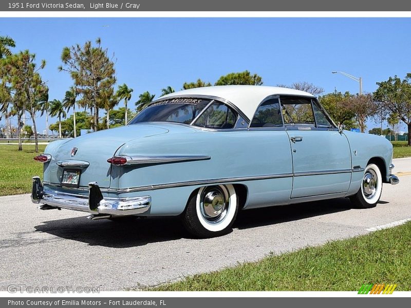 Light Blue / Gray 1951 Ford Victoria Sedan