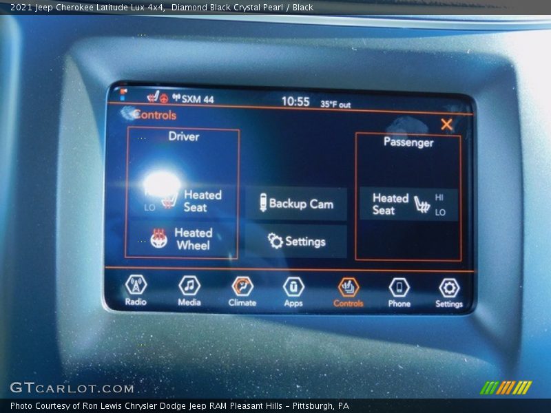 Diamond Black Crystal Pearl / Black 2021 Jeep Cherokee Latitude Lux 4x4