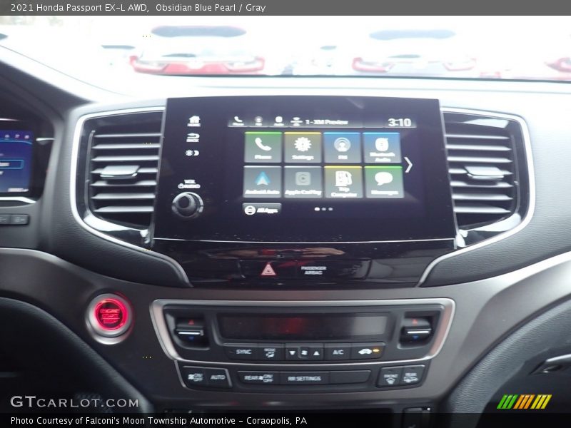 Obsidian Blue Pearl / Gray 2021 Honda Passport EX-L AWD