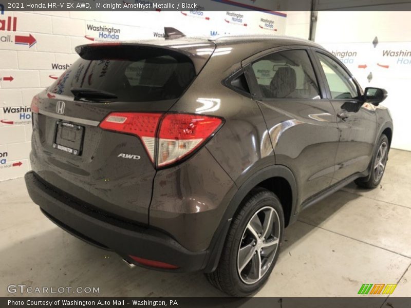 Midnight Amethyst Metallic / Black 2021 Honda HR-V EX AWD
