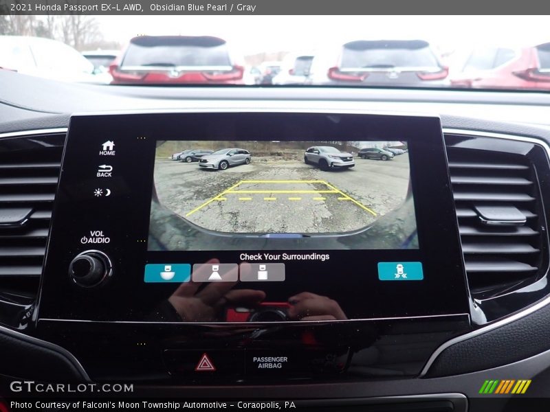 Obsidian Blue Pearl / Gray 2021 Honda Passport EX-L AWD