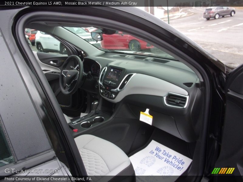 Mosaic Black Metallic / Medium Ash Gray 2021 Chevrolet Equinox LS AWD