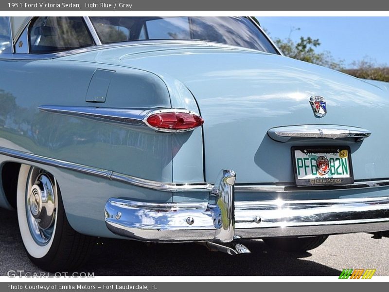 Light Blue / Gray 1951 Ford Victoria Sedan
