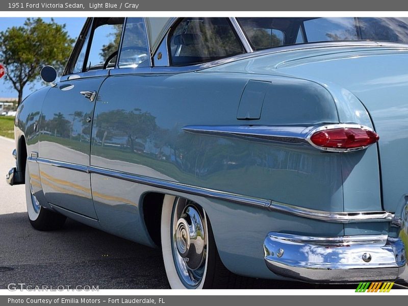 Light Blue / Gray 1951 Ford Victoria Sedan