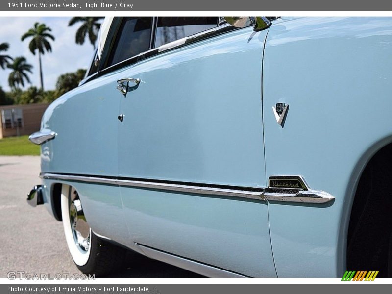 Light Blue / Gray 1951 Ford Victoria Sedan