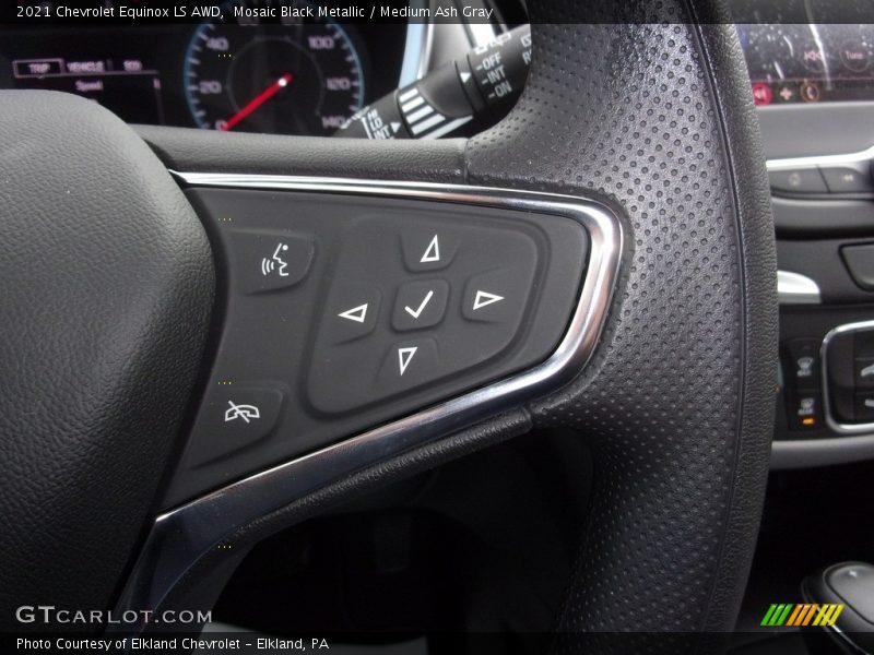 Mosaic Black Metallic / Medium Ash Gray 2021 Chevrolet Equinox LS AWD