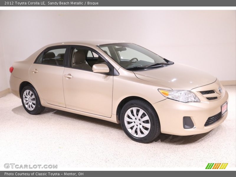Sandy Beach Metallic / Bisque 2012 Toyota Corolla LE