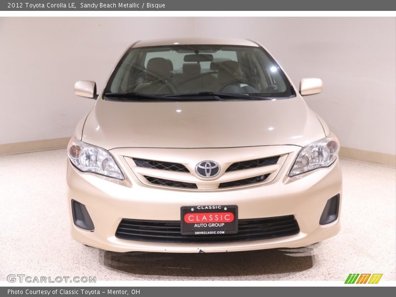 Sandy Beach Metallic / Bisque 2012 Toyota Corolla LE