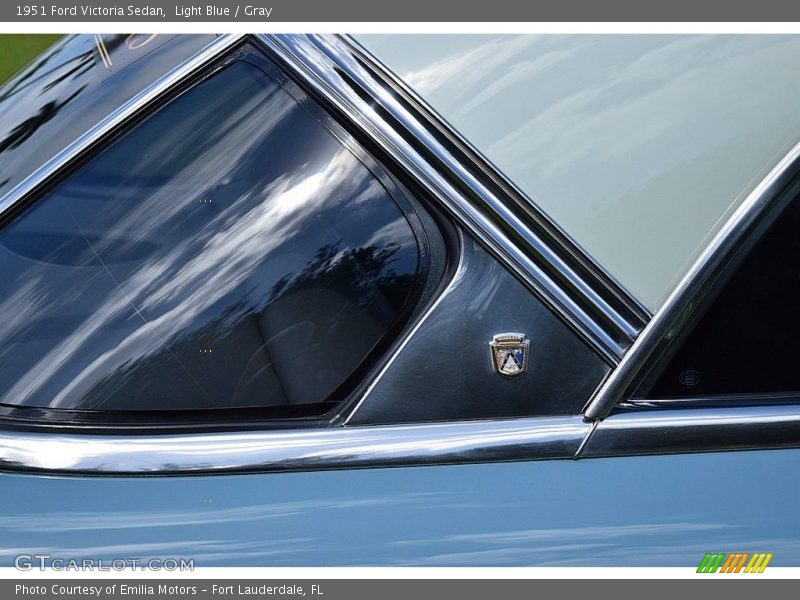 Light Blue / Gray 1951 Ford Victoria Sedan