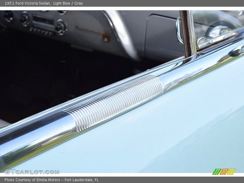 Light Blue / Gray 1951 Ford Victoria Sedan