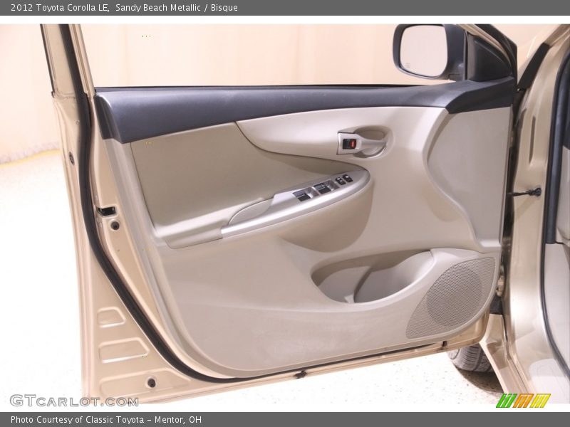 Sandy Beach Metallic / Bisque 2012 Toyota Corolla LE