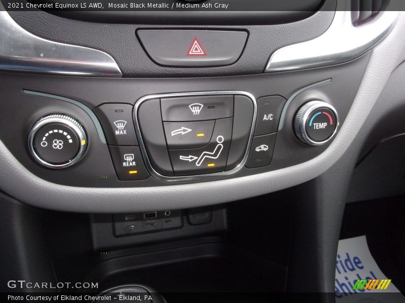 Mosaic Black Metallic / Medium Ash Gray 2021 Chevrolet Equinox LS AWD