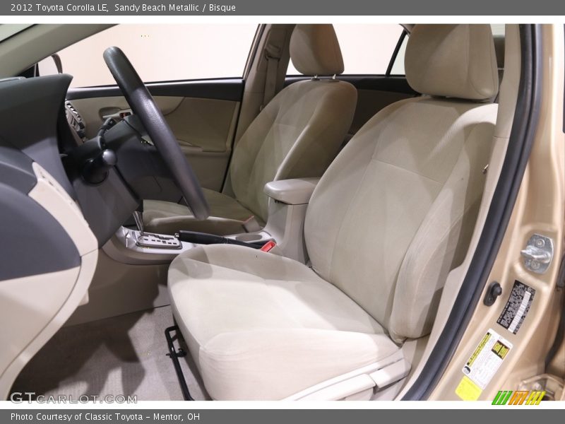Sandy Beach Metallic / Bisque 2012 Toyota Corolla LE