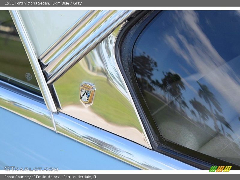 Light Blue / Gray 1951 Ford Victoria Sedan
