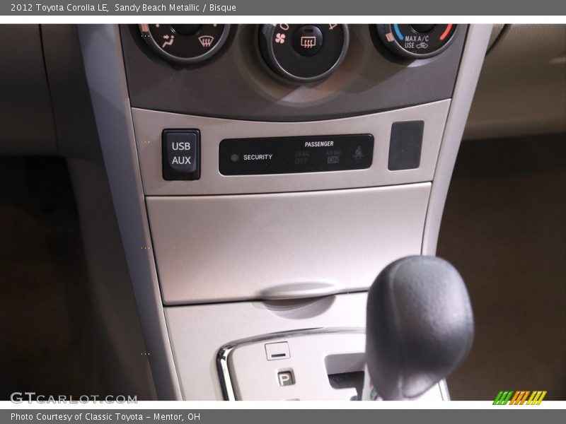 Sandy Beach Metallic / Bisque 2012 Toyota Corolla LE
